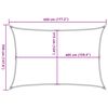 vidaXL Sunshade Sail 1.75 oz/ft² White 11.5x14.8' HDPE