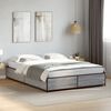 vidaXL Bed Frame Grey Sonoma Engineered Wood, Steel 55.1 x 74.8 in
