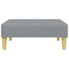 vidaXL Sofa Bed Light Grey Fabric (100% polyester), wood, plastic 2-Seater