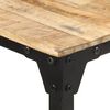 vidaXL Dining Table Natural wood color Rough Mango Wood Medium