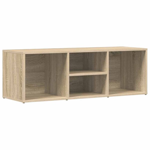 vidaXL Shoe Storage Bench Sonoma Oak Engineered Wood 41.3x13.8x13.8 in