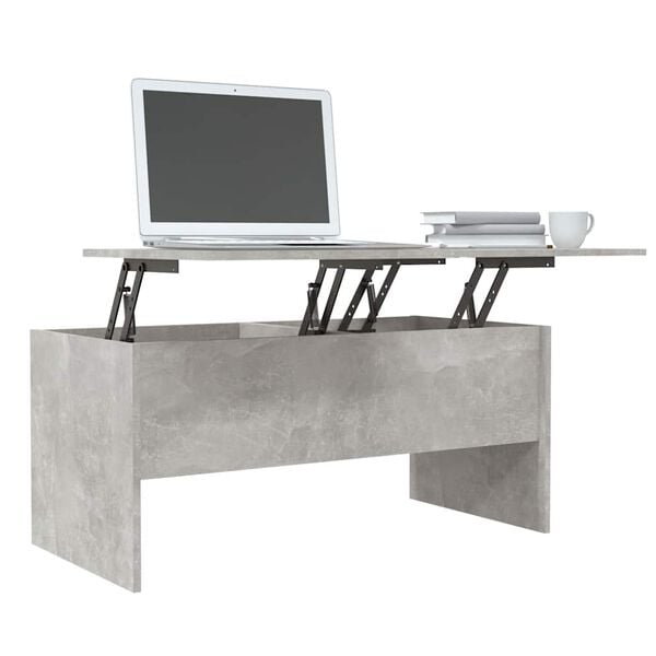vidaXL Coffee Table Concrete gray Engineered wood Medium