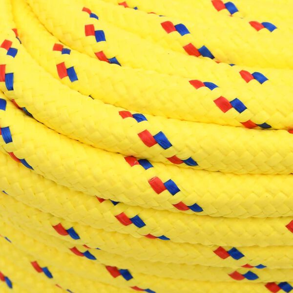 vidaXL Boat Rope Yellow 0.71 " 328.1 ' Polypropylene