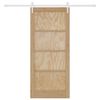 vidaXL Sliding Door ORKDAL Brown 33.86 x 78.15 in Solid Pine Wood