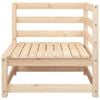 vidaXL Garden Sofa Natural Pine Solid Pine Wood 82.7 in wide Garden Sofa