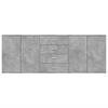 vidaXL Sideboard Concrete grey Engineered wood Medium Sideboard
