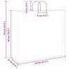 vidaXL Paper Bags 250 pcs with Handles Red 54x15x49 cm