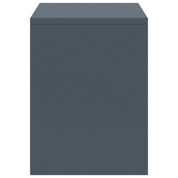 vidaXL Bedside Cabinet Light Grey Solid Pinewood 13.8 x 11.8 x 15.7 in