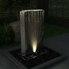 vidaXL Garden Fountain Silver Stainless steel Medium Sturdy