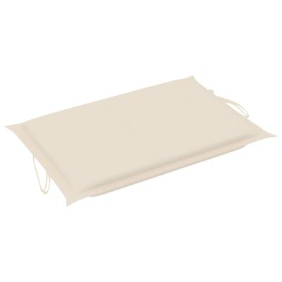 vidaXL Sun Lounger Cushion Cream 73.2"x22.8"x1.2"