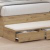 vidaXL Bed Drawers Artisan Oak 39.37 x 14.37 x 6.50 in Engineered Wood