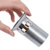 vidaXL Push Drain without Overflow Function Silver 2.5x2.5x3.6"