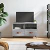 vidaXL TV Cabinet Grey Sonoma Engineered Wood, Iron Standard TV Cabinet