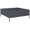 vidaXL Garden Raised Bed Anthracite Steel Medium Durable