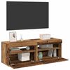 vidaXL TV Cabinet Set of 2 Old wood Engineered wood Medium TV Cabinet