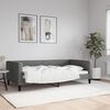 vidaXL Day Bed Dark Grey Fabric (100% polyester), metal, solid wood Twin