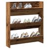 vidaXL Wall Shoe Cabinet Old wood Engineered wood Compact