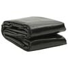vidaXL Pool Cover Black Polyethylene, PVC 26.4 x 16.4 ft Lightweight