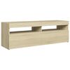 vidaXL TV Cabinet Sonoma oak Engineered wood LED TV Cabinet Rectangular