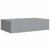 vidaXL Drawer Shelf Grey MDF, metal Compact Floating Shelf Rectangular