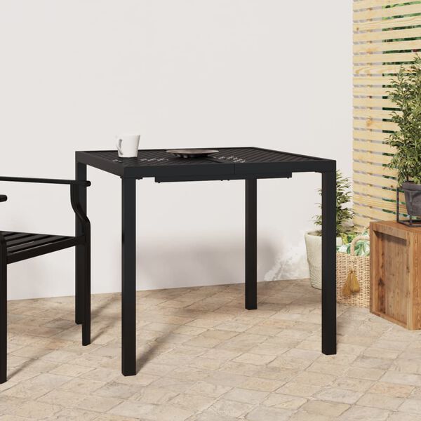 vidaXL Garden Table Anthracite Steel (e-coating and powder coating) Medium