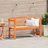 vidaXL Outdoor Bench Brown 119 x 76 x 44cm Solid pine wood