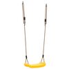vidaXL Outdoor Swing Seat Yellow Polyethylene Adjustable Saddle Shape