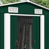 vidaXL Garden Shed Green Galvanized Steel Large Garden Shed