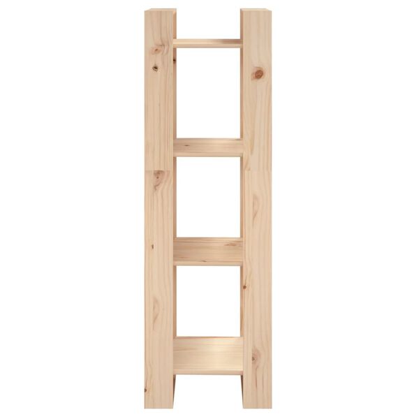 vidaXL Book Cabinet Natural Pine Solid pine wood Medium Book Cabinet