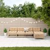 vidaXL 5 Piece Patio Lounge Set with Cushions Solid Wood Pine