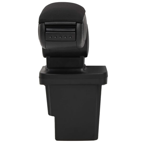 vidaXL Car Armrest Black 6.7"x12.6"x(14.6"-20.9") ABS