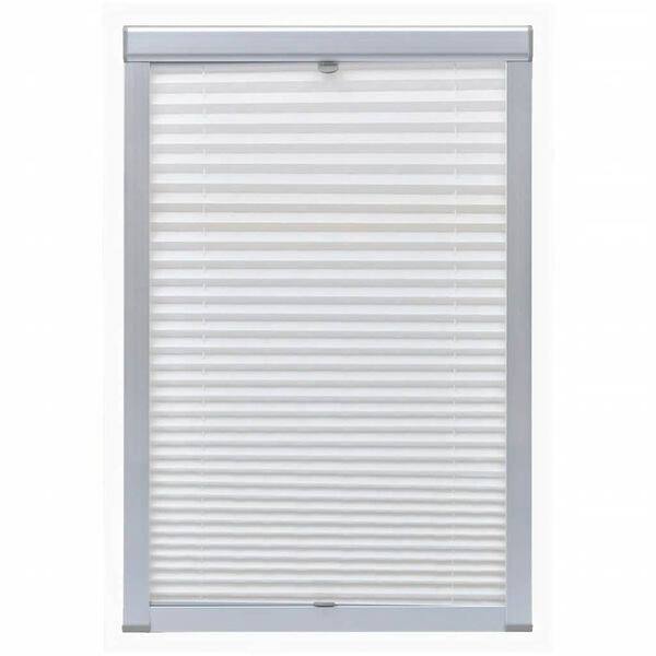 vidaXL Pleated Blinds White C02