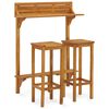 vidaXL Balcony Bar Set Natural wood Solid acacia wood, metal Standard