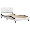 vidaXL Bed Frame White and Black