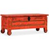 vidaXL Storage Chest Red Solid mango wood Large Storage Chest