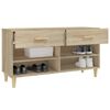 vidaXL Shoe Cabinet Sonoma oak Engineered wood Small Shoe Cabinet