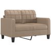 vidaXL Sofa Set Cappuccino Faux leather 3-Seater, 2-Seater, Armchair