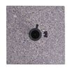 vidaXL Parasol Base Grey Granite 15.7 x 15.7 x 1.9 in