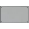 vidaXL Wall-mounted Magnetic Board Black 39.4"x23.6" Tempered Glass