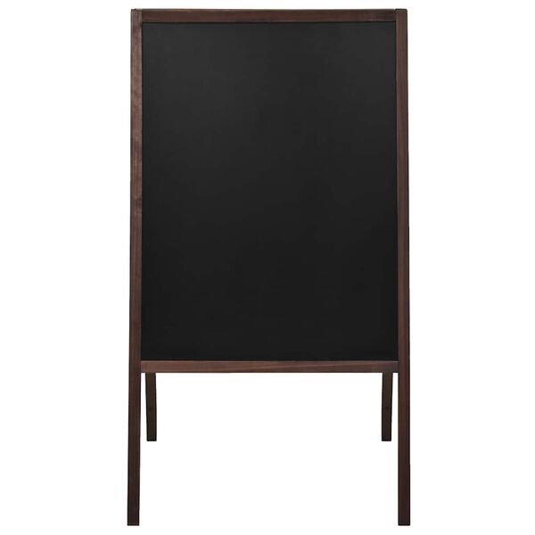 vidaXL Double-sided Blackboard Cedar Wood Free Standing 23.6"x31.5"