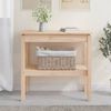 vidaXL Console Table Natural Pine Solid Pine Wood Medium Console Table