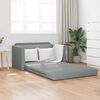 vidaXL Sofa Bed Light Grey 48.82 x 27.95 x 30.71 in Velvet