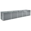 vidaXL Raised Bed Grey Galvanized Steel 157.5 x 31.5 x 30.3 in