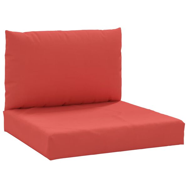 vidaXL Pallet Cushion Red Oxford fabric (100% polyester) 23.6 in x 23.6 in