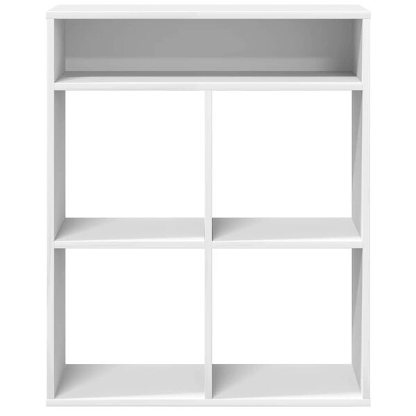 vidaXL Book Cabinet White Engineered Wood 26 x 12 x 31.5 in Book Cabinet