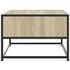 vidaXL Coffee Table Sonoma oak Engineered wood, metal