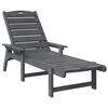 vidaXL Sun Lounger Light Grey 73.5 x 92 x 90cm HDPE