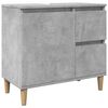 vidaXL Bathroom Furniture Set Concrete Grey