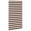 vidaXL Zebra Blind Brown 100% Polyester, Aluminum 51.2 x 90.6 in