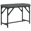 vidaXL Dining Bench Dark Grey, Powder-Coated Steel